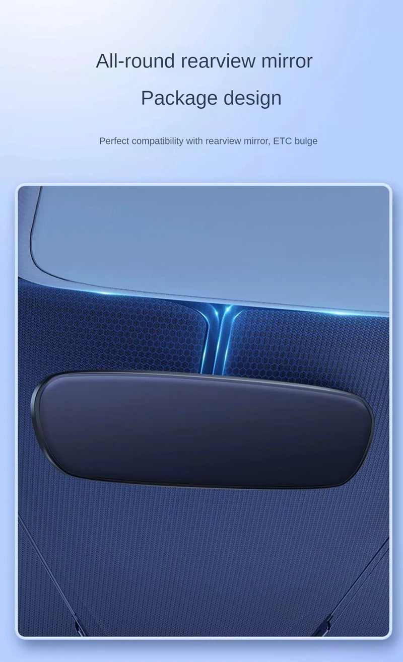 Foldable Car Windshield Sun Shade Umbrella - UV & Heat Block