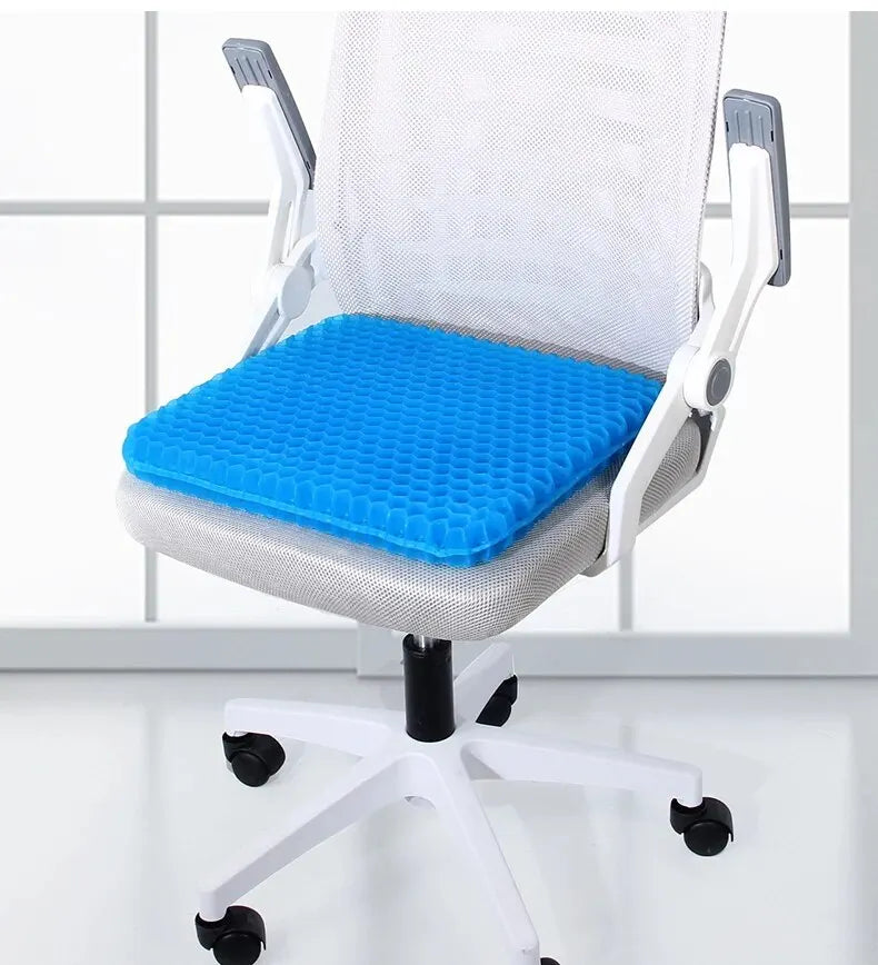 Breathable Honeycomb Gel Seat Cushion for Tailbone & Back Pain Relief - 17