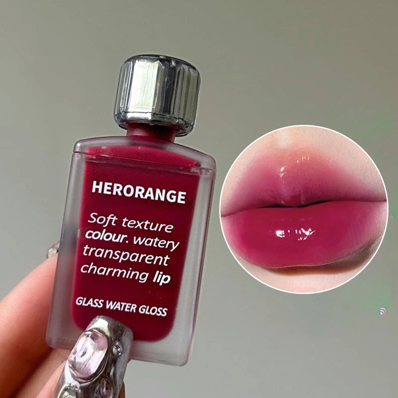 Glass-Like Lip Lacquer - Mirror Shine Hydrating Long-Lasting Lipstick - 1