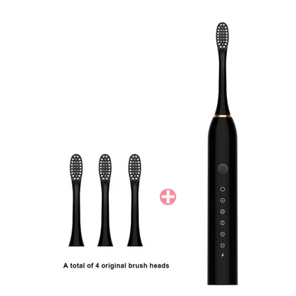 Rechargeable Electric Toothbrush for Adults IPX7 Waterproof 6 Modes