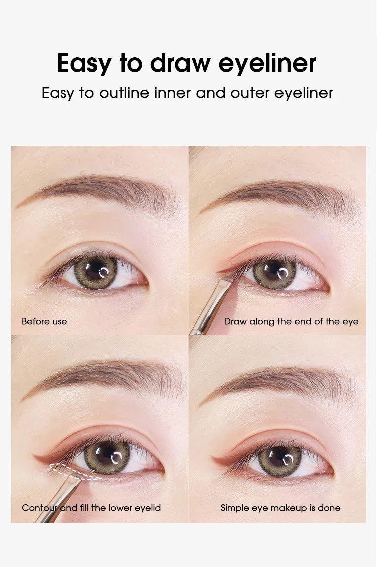 Precision Makeup Brush: Versatile Tool for Eyeliner, Brows & Eyeshadow