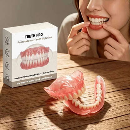Comfortable Soft Silicone Denture Set for Realistic Smile and Daily Use