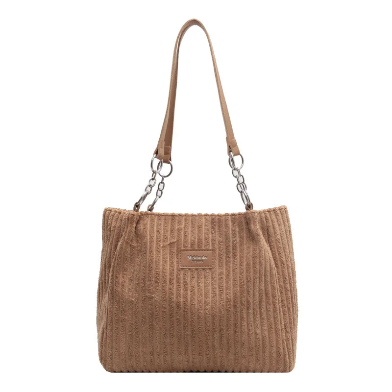 Luxury Casual Corduroy Tote