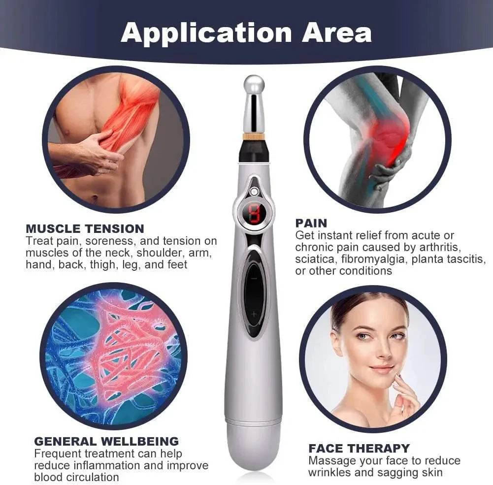 3-in-1 Electronic Acupuncture Pen - Meridian Energy Pain Relief - 4
