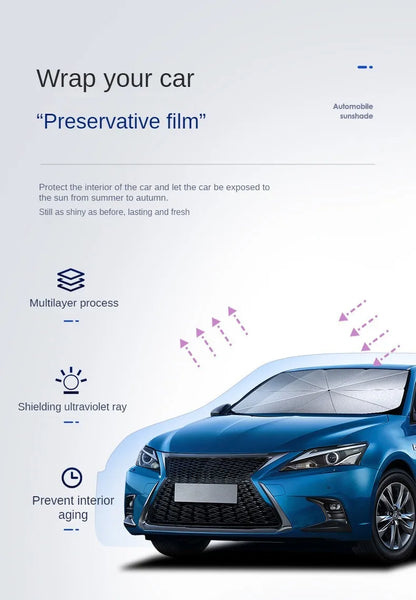 Foldable Car Windshield Sunshade Umbrella UV Protector