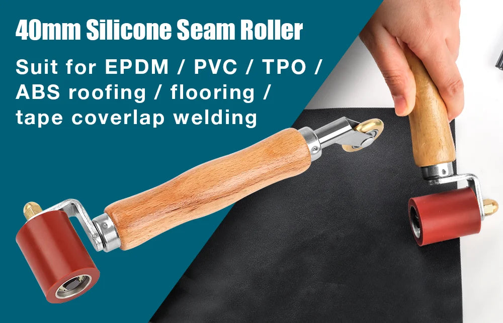 Silicone Seam Roller & Brass Penny Roller for PVC TPO EPDM Roofing Welding