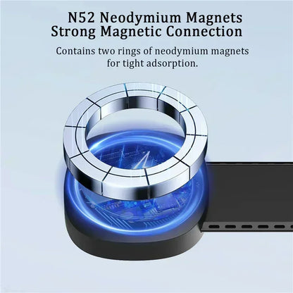 Magnetic Wireless Car Charger for iPhone 16 15 14 13 12 - 15W Fast Mount