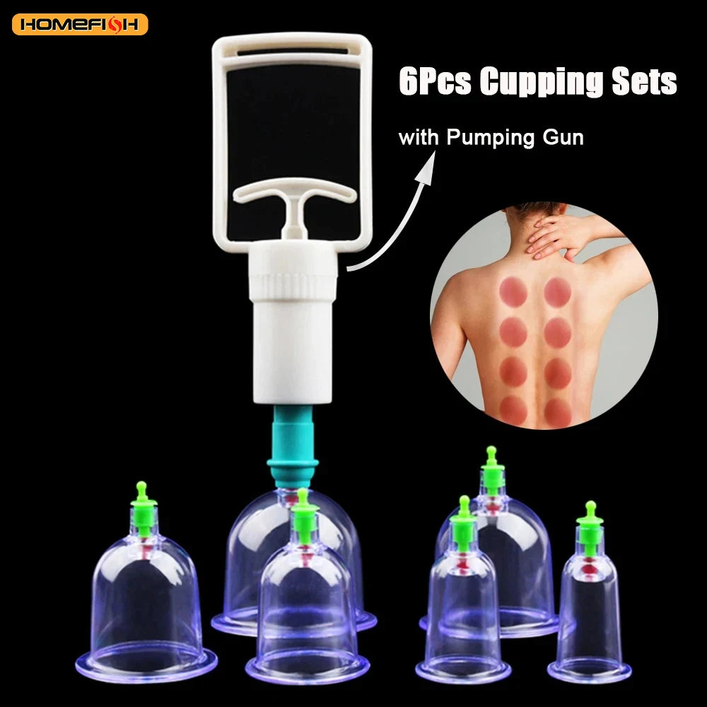 6-Cup Vacuum Cupping Therapy Set with Hand Pump - 5