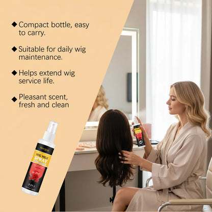3-in-1 Rose Wig Conditioning & Detangling Spray for Silky Smooth Hair