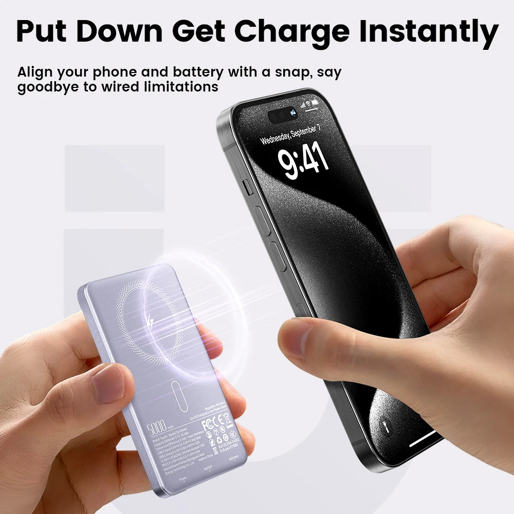 Magnetic Wireless Power Bank 10000mAh 20W Fast Charger for iPhone