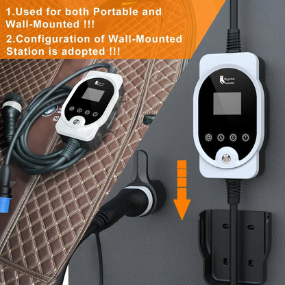 7KW Type 2 EV Wallbox Charger - Smart Wi-Fi App Control Fast Charging