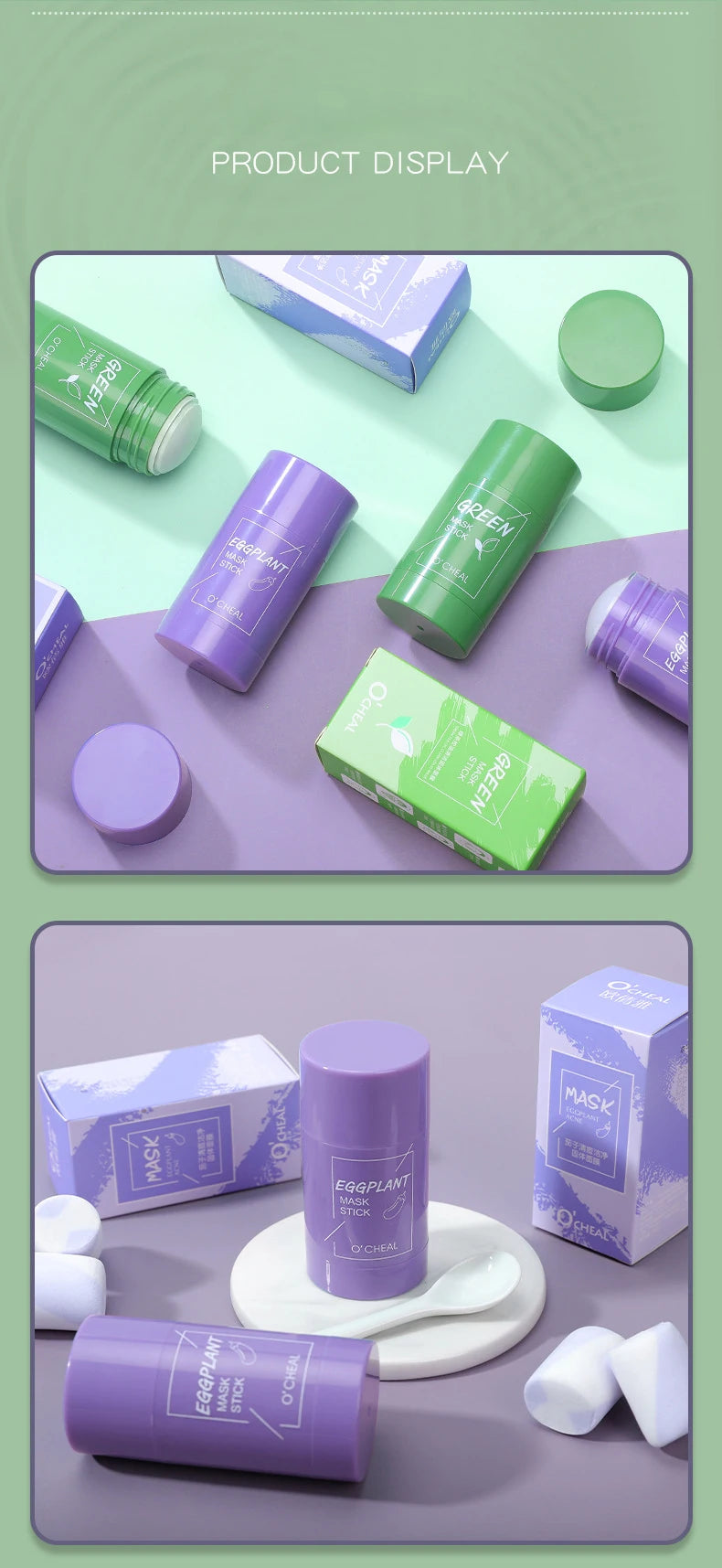 Solid Cleansing Face Mask Stick - Deep Pore Oil Control & Moisturizing - 23