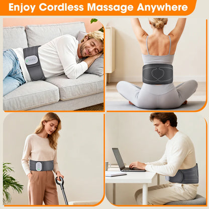 Cordless Heated Back Massager Belt with Air Compression Therapy