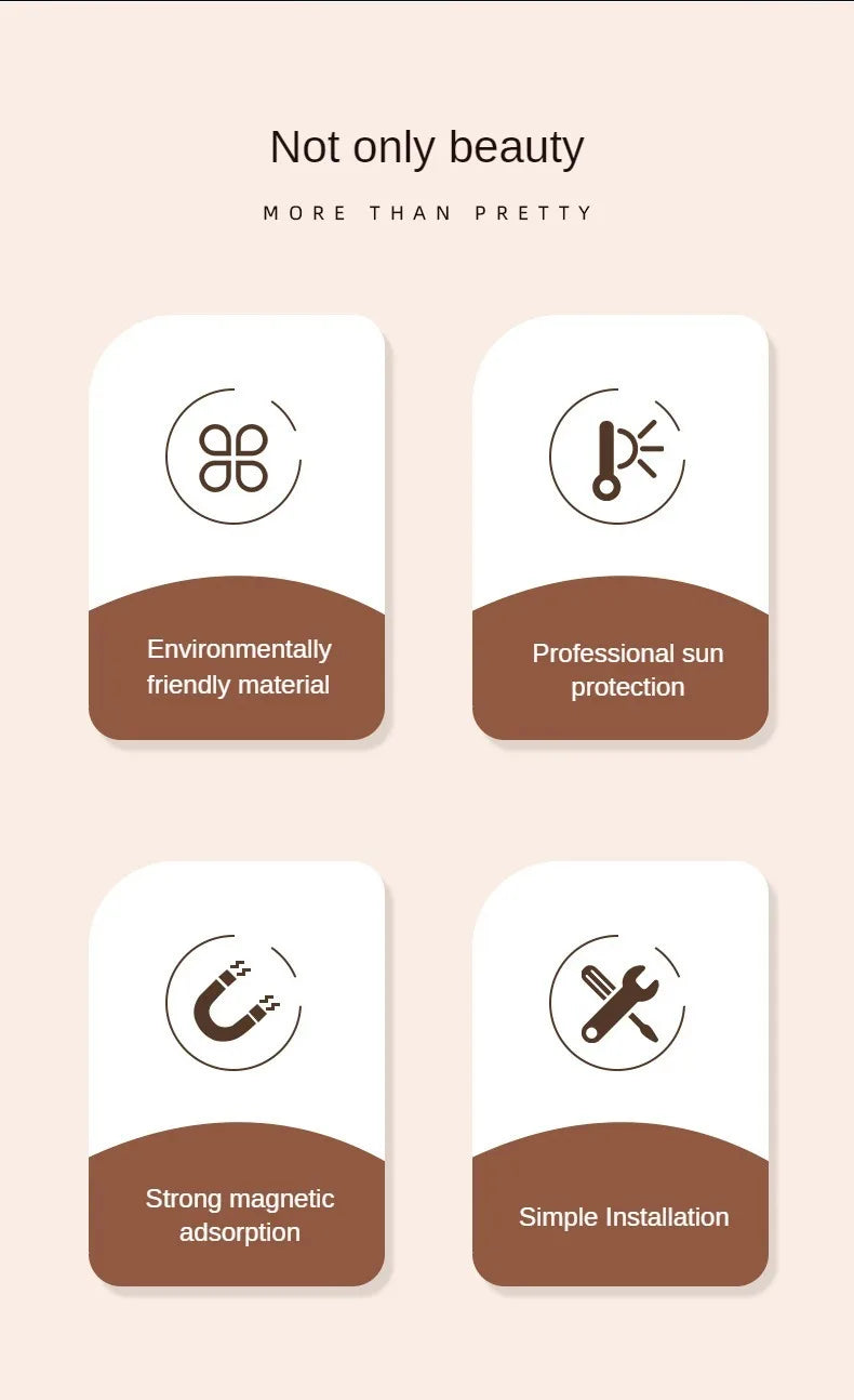 Magnetic Car Window Sunshade for Baby UV Protection