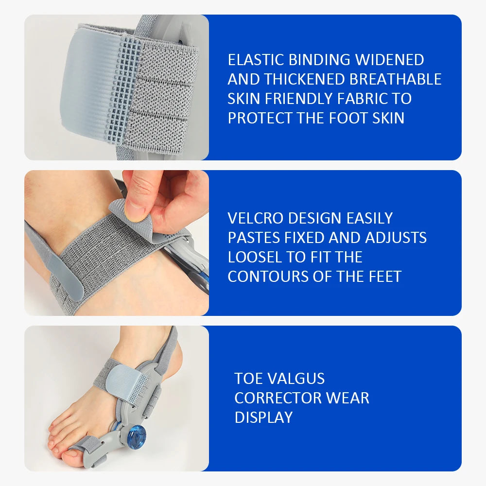 Adjustable Bunion Corrector & Big Toe Straightener for Pain Relief