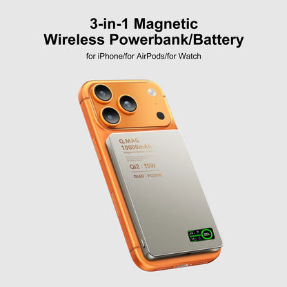 Magnetic Wireless Power Bank 5000mAh/10000mAh for iPhone 16-12 & Watch
