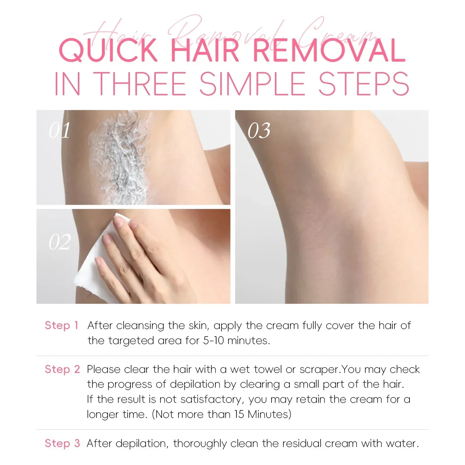 Japan Sakura Painless Hair Removal Cream for Smooth Silky Skin - 5