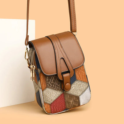 Luxury Stone Pattern Half-Moon Bag