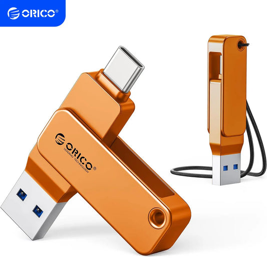 Dual USB-C & USB-A Flash Drive - Fast 150MB/s Metal Thumb Drive for Phone