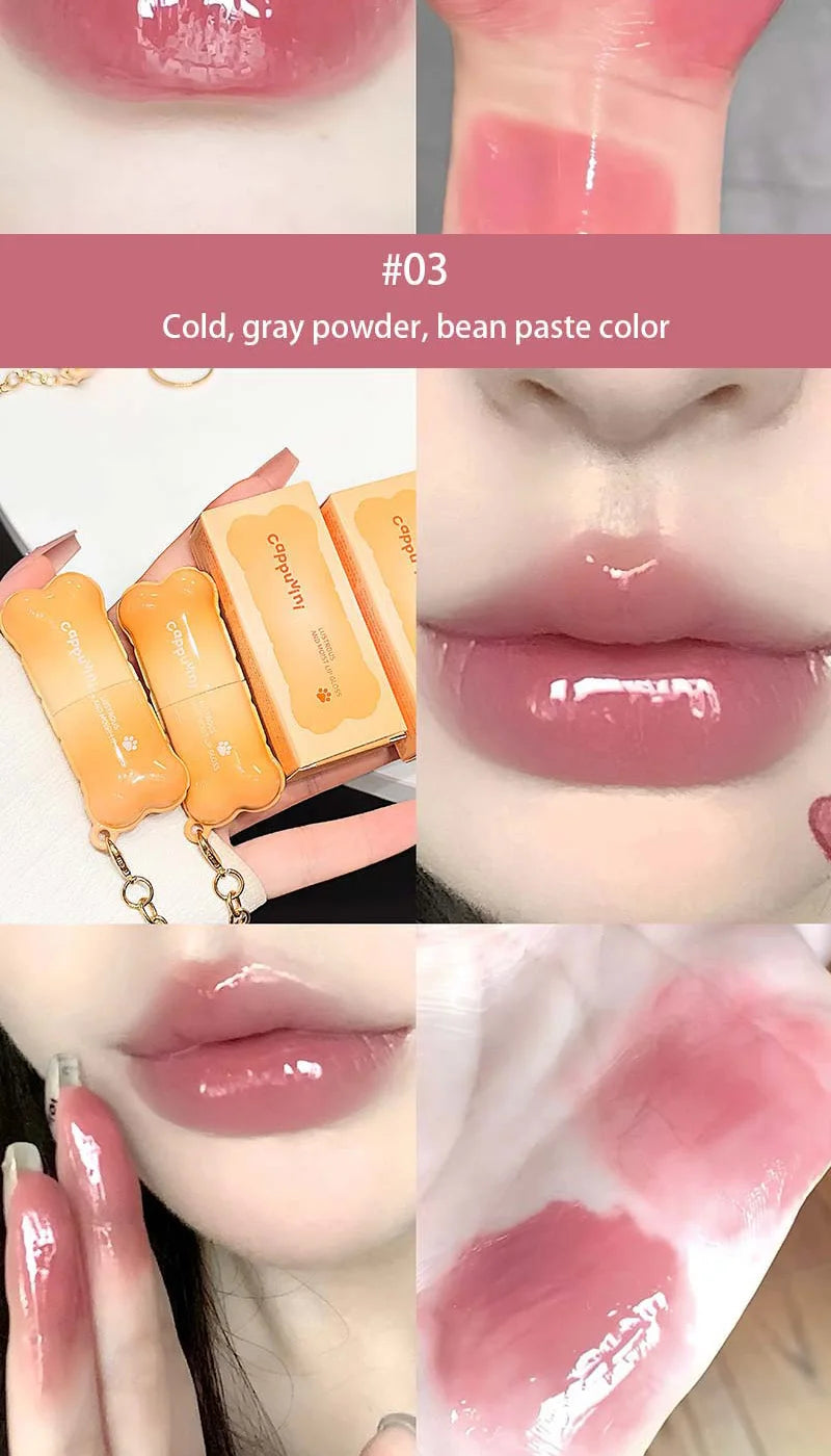 PINKCOCO Mirror Lip Glaze - Shiny Long-Lasting Hydrating Lip Gloss - 12