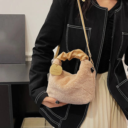 Luxury Plush Ruched Handbag