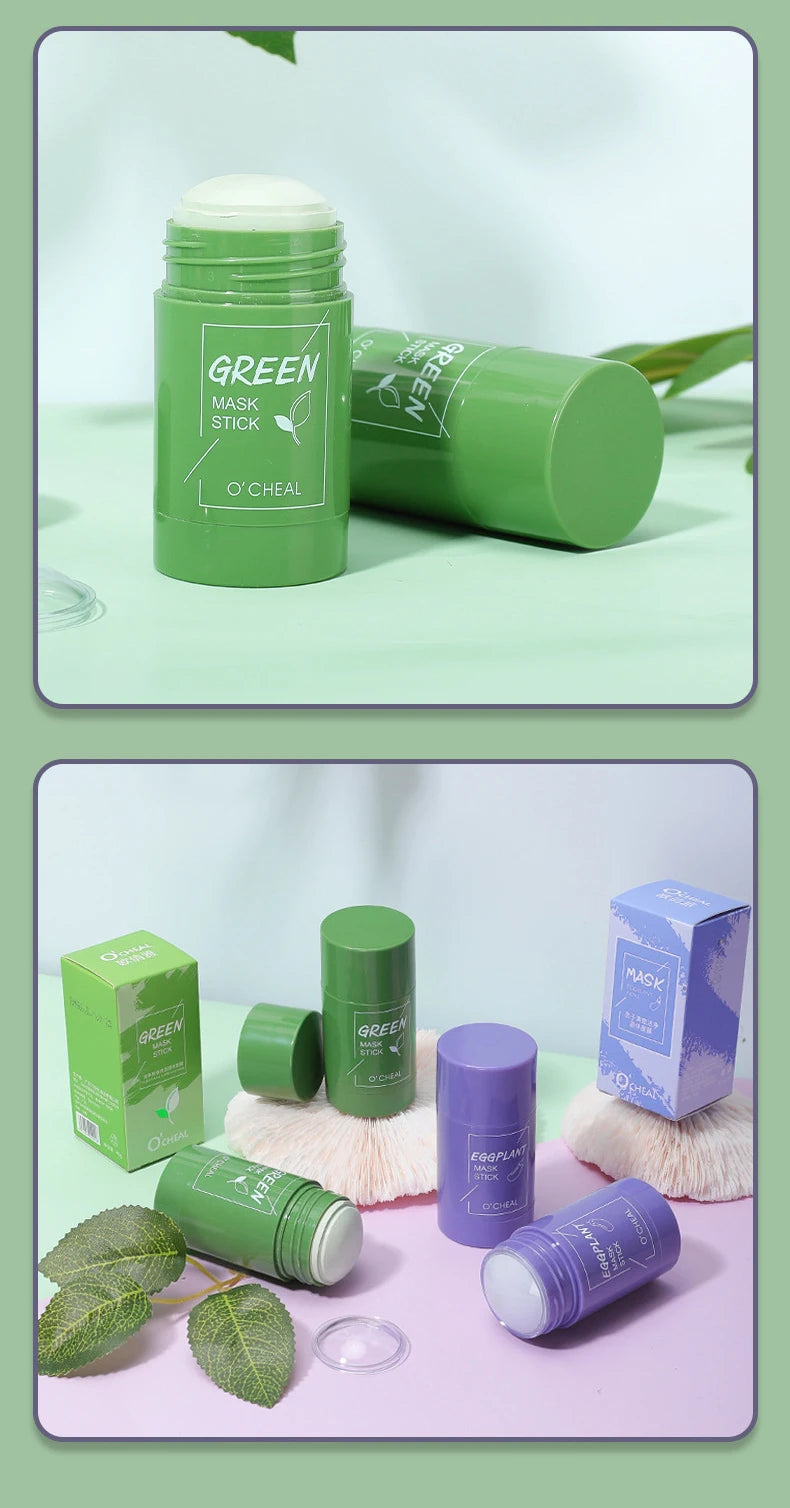 Solid Cleansing Face Mask Stick - Deep Pore Oil Control & Moisturizing