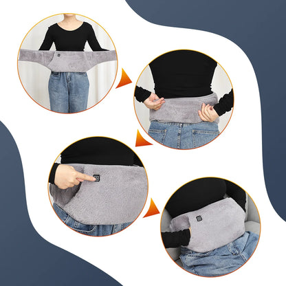2-in-1 USB Heated Waist Belt & Hand Warmer – Graphene Thermal Therapy Wrap