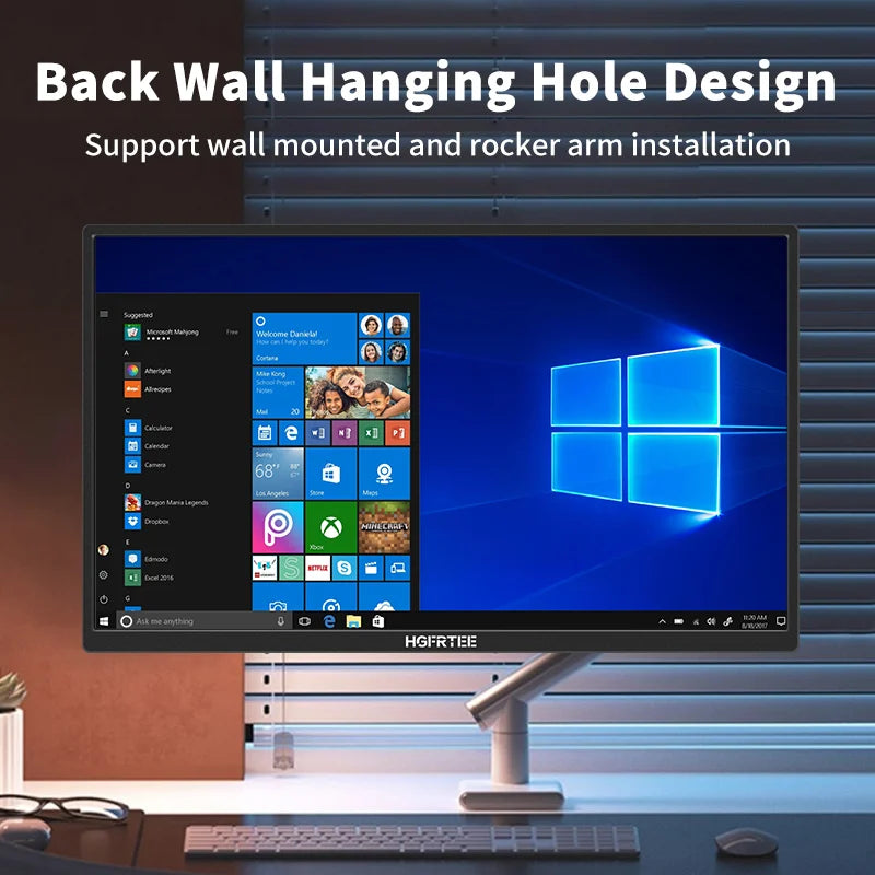 18.5" 120Hz Portable Gaming Monitor - 1080P IPS HDR Laptop Extended Display - 3