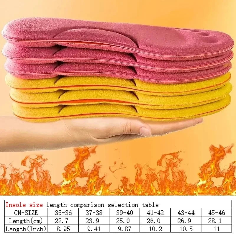 4D Arch Support Orthopedic Insoles - Shock-Absorbing Thermal Shoe Inserts