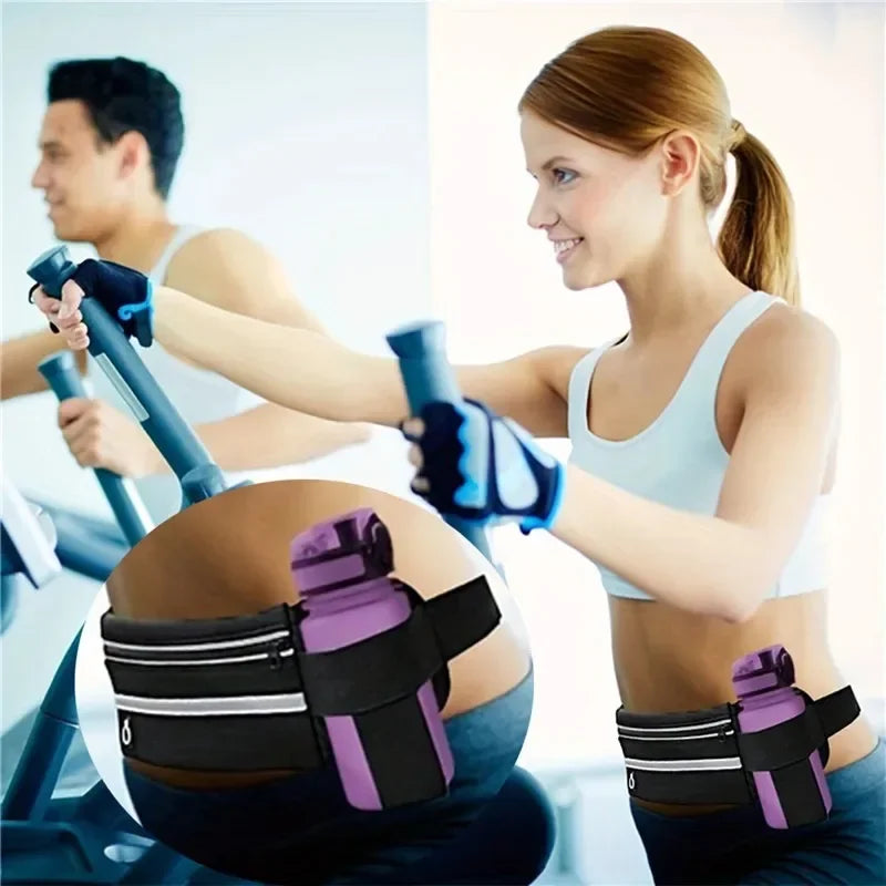 Slim Running Waist Belt - Waterproof Elastic Phone Pouch for Sports - 7