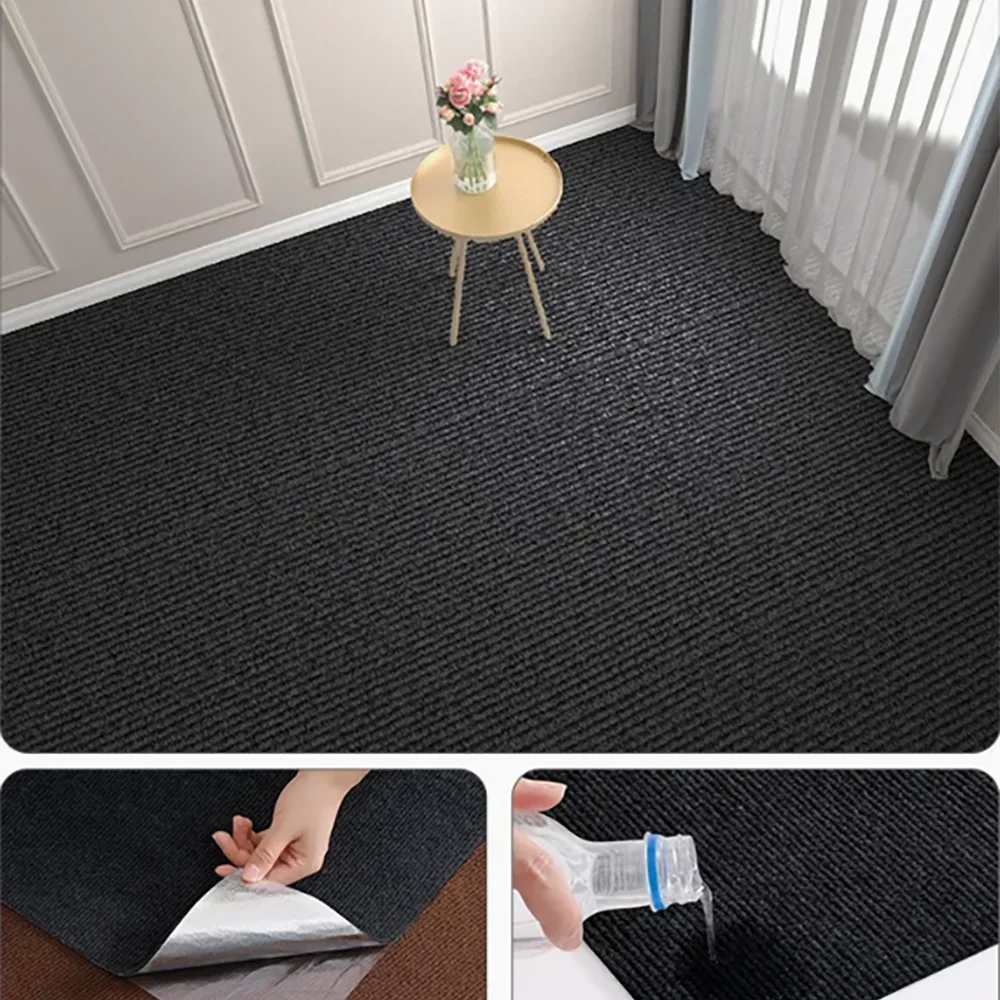 Peel and Stick Non-Slip Floor Mat - Cut-to-Fit Waterproof Carpet Roll - 10