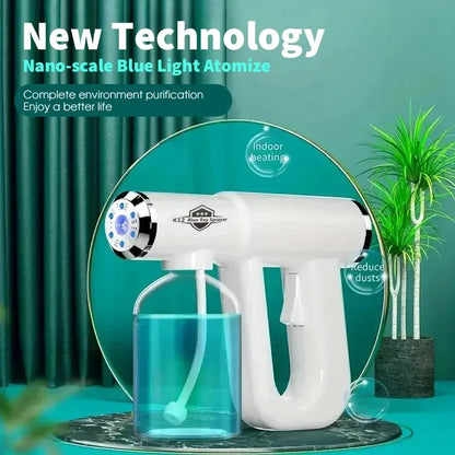 Blue Light Nano Hairspray Gun - Rechargeable 300ml Sprayer