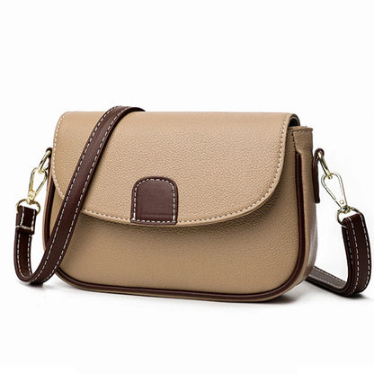 Luxury Contrast Flap Crossbody