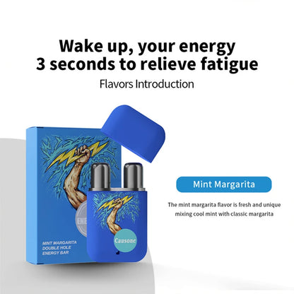 Double-Hole Nasal Energy Stick - Refreshing Aromatherapy Inhaler for Focus & Energy