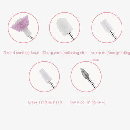Professional Cordless Electric Nail File Set for Manicure and Pedicure