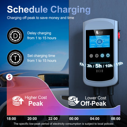 Feyree Smart EV Charging Station - WiFi App Control & Dynamic Load Balancing