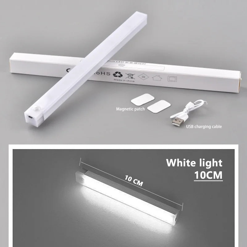 Wireless Motion Sensor LED Cabinet Light - Rechargeable Dimmable Under Counter Bar Light