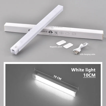 Wireless Motion Sensor LED Cabinet Light - Rechargeable Dimmable Under Counter Bar Light