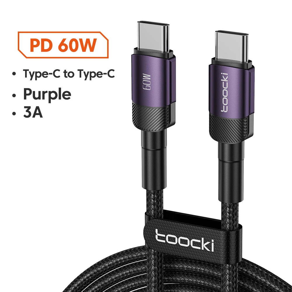 100W USB-C to USB-C Fast Charging Cable - 5A Power Delivery Cord - 22