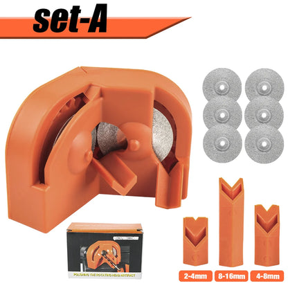 Twist Drill Bit Sharpener Tool for 2-16mm Bits - Portable Grinder Powered by Electric Drill
