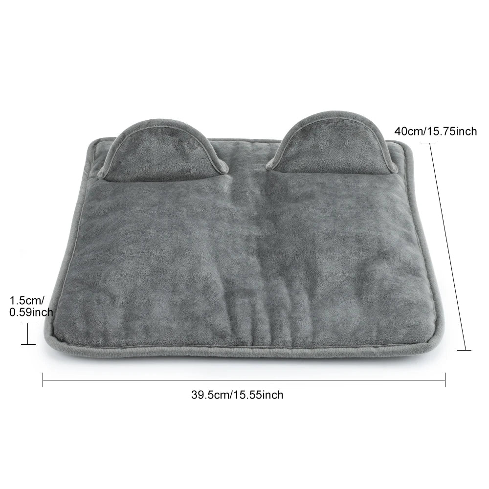 Electric Heated Foot Warmer - Adjustable Temperature & Timer Desk Heating Pad - 17