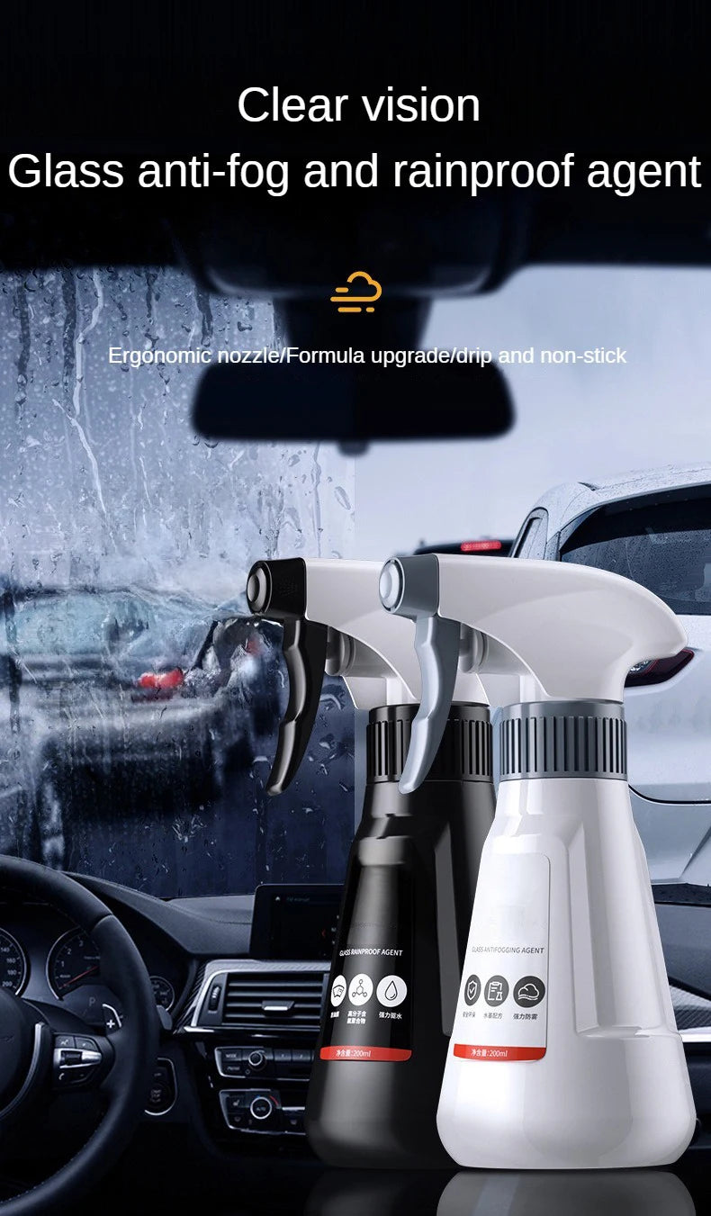 Car Glass Rain Repellent & Anti-Fog Spray Coating - 5