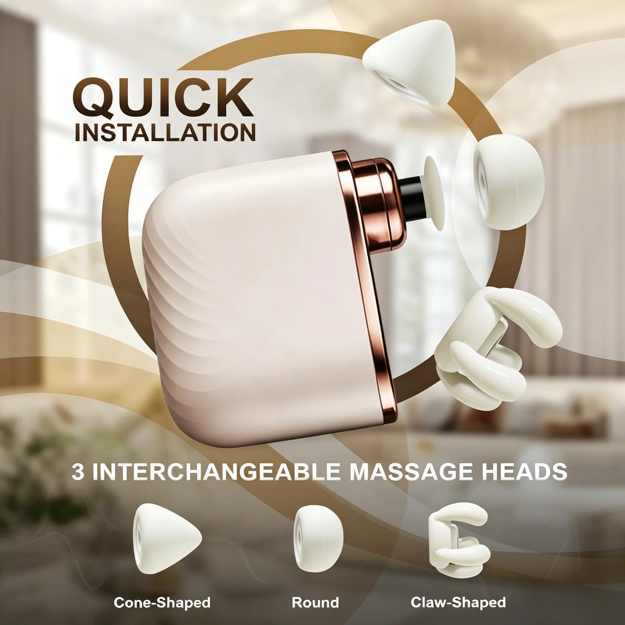 Mini Pocket Deep Tissue Percussion Massager - Portable Electric Muscle Recovery Gun - 2