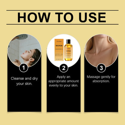 Mango Shea Butter Body Oil - Nourishing Moisturizer for Dry and Rough Skin