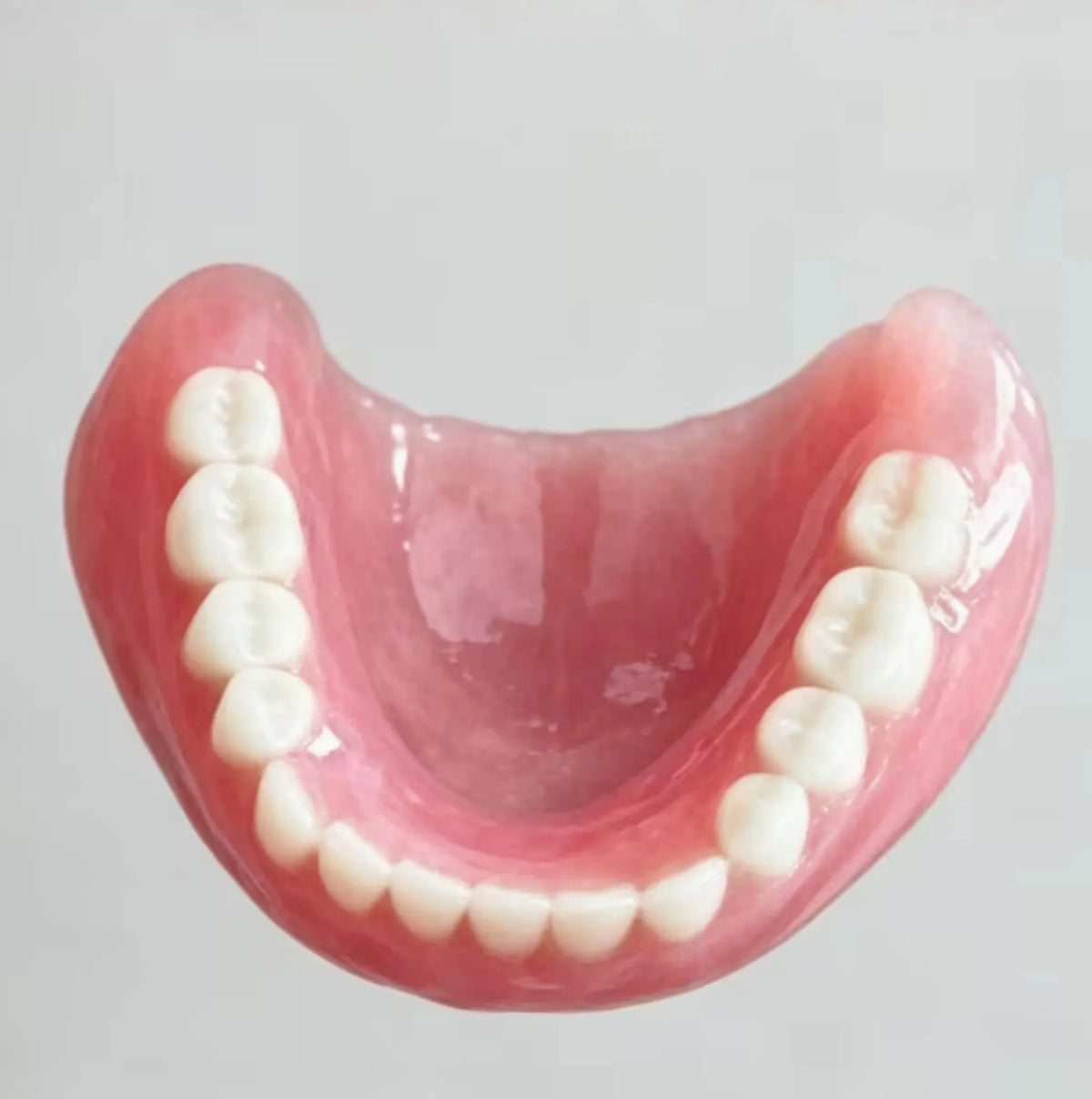Natural Feel Silicone Denture Set - Comfortable Fit Upper & Lower False Teeth