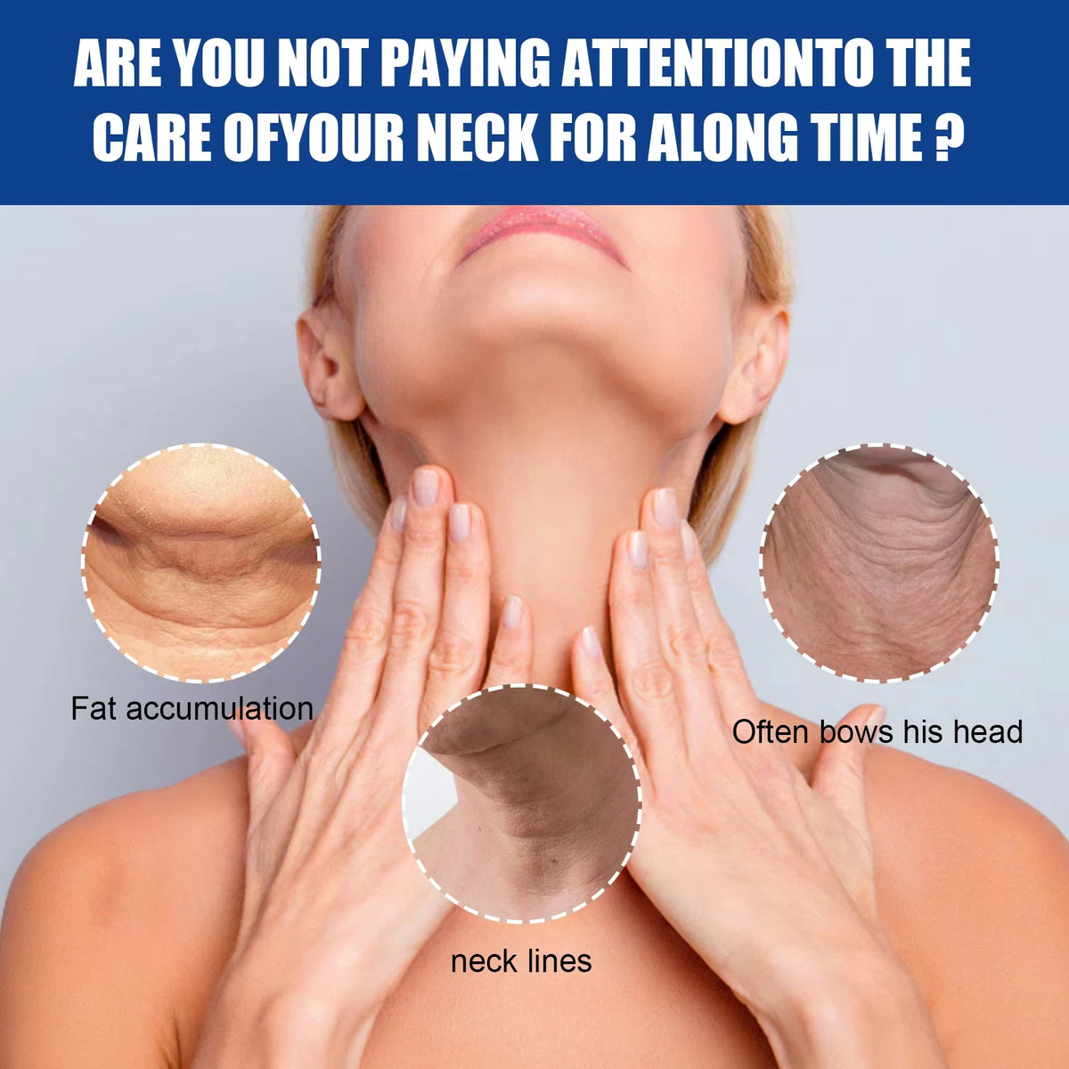 Neck Firming & Tightening Collagen Cream - Anti-Aging Face & Chin Sculpting Care