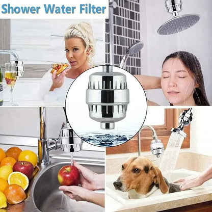 15/20-Stage High Output Shower Filter & Water Softener