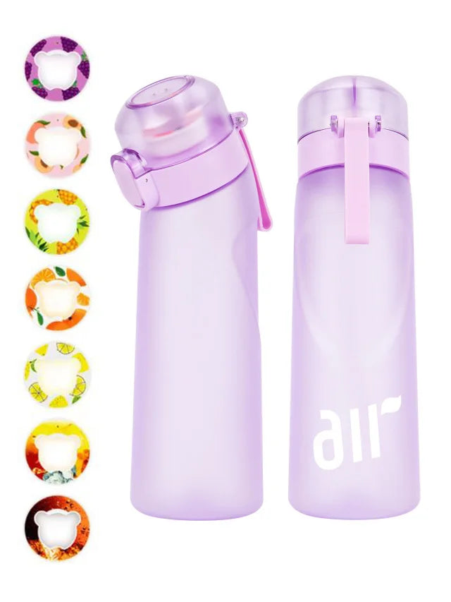 800ml Fruit Scented Water Bottle with Flavor Pod & Straw - Leak Proof - 18