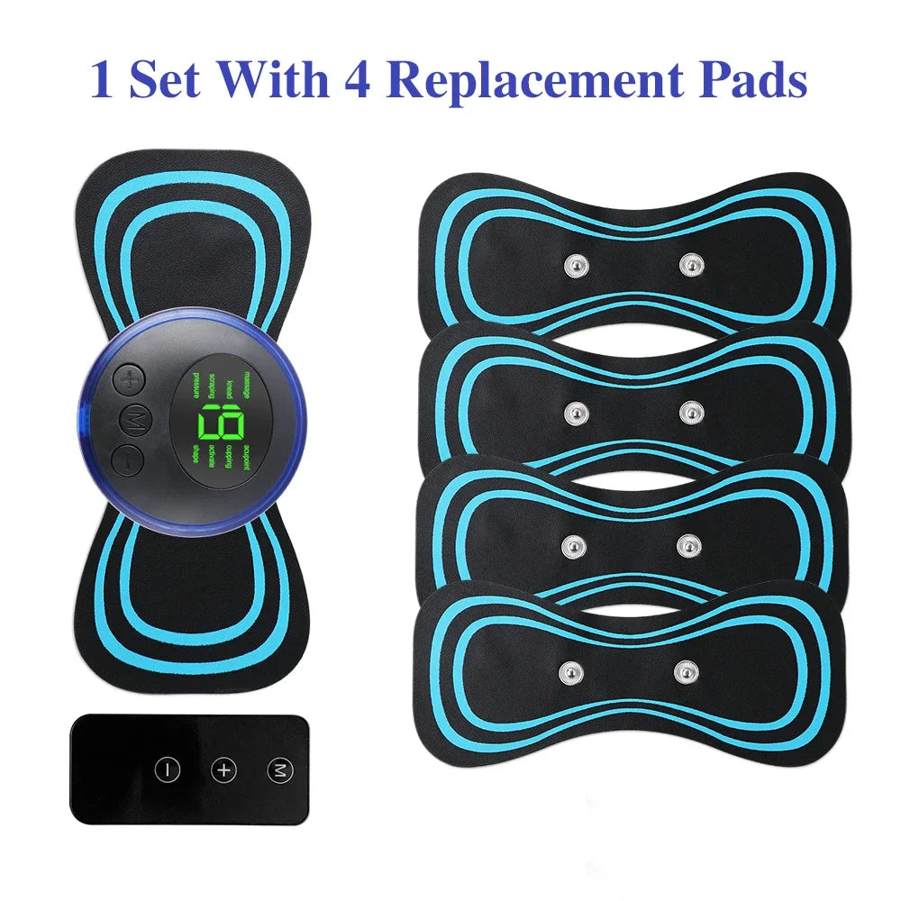 Mini EMS Neck & Body Massager - Portable TENS Muscle Stimulator