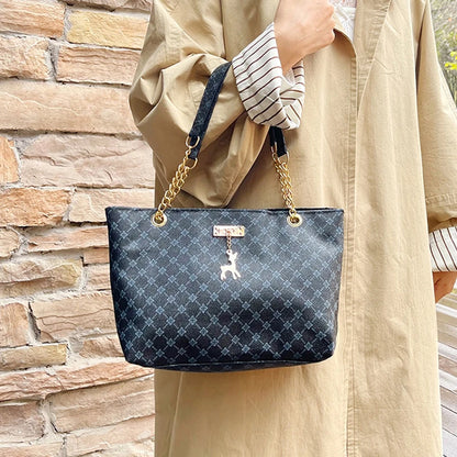 Luxury Vintage PU Tote Bag